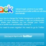 TwiBack, Cambia automaticamente el fondo de tu pagina de Twitter