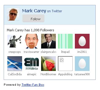 Twitter Fan Box, Caja de seguidores de Twitter para tu blog (similar a la de Facebook)