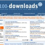 100-downloads, Directorio de aplicaciones gratuitas para Windows