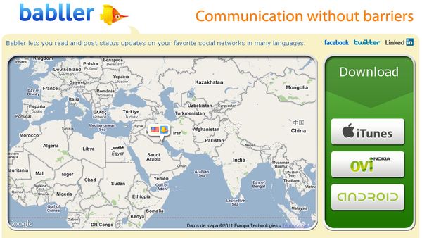 Babller, Lee y actualiza tu estado en redes sociales en distintos idiomas