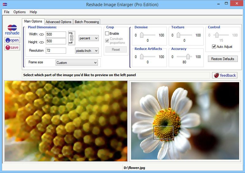 Reshade: software gratis para escalar imágenes incluso a alta resolución