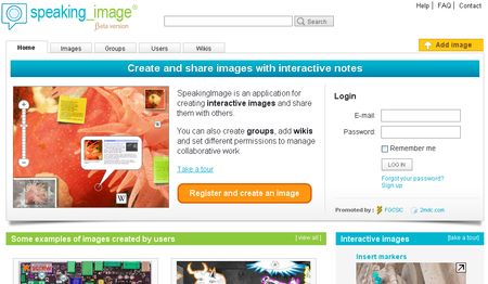 SpeakingImage, Crea imagenes interactivas con anotaciones