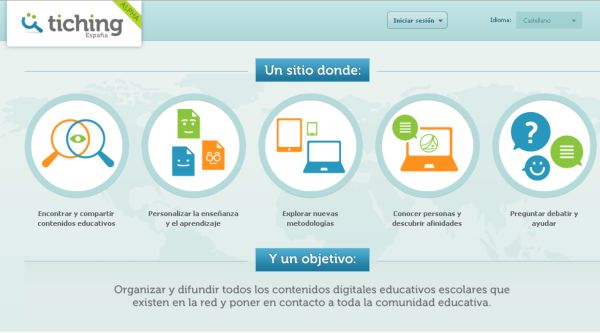 Tiching, Plataforma para encontrar y compartir contenidos educativos