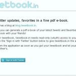 TweetBook, Exporta todos tus tweets a documento pdf