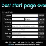 Best Start Page Ever, Sencilla página de inicio con tus enlaces favoritos