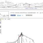 Canvas Rider, Juego online en HTML5 de sortear obstáculos en bicicleta