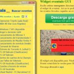 Widget eventuis GUI, Recibe avisos de eventos y actividades interesantes en tu Escritorio