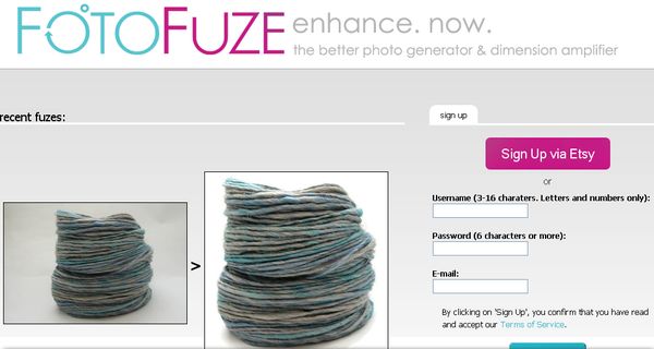 FotoFuze, Utilidad web para mejorar fotos demasiado oscuras