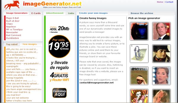 ImageGenerator, Crea divertidas imágenes agregándoles textos
