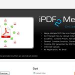 iPDF2Merge, Herramienta web para unir varios pdf en uno sólo