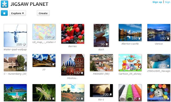 Jigsaw Planet, Crea juegos de rompecabezas con tus imagenes