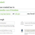 Remindr, Recordatorios online para no olvidarte de nada