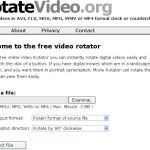 RotateVideo, Utilidad web para rotar vídeos