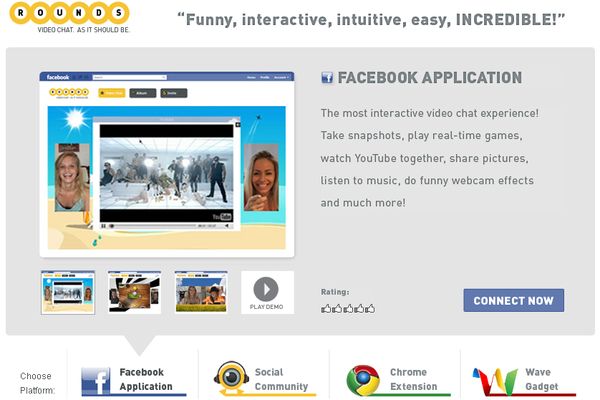 Rounds, El Chatroulette para Facebook