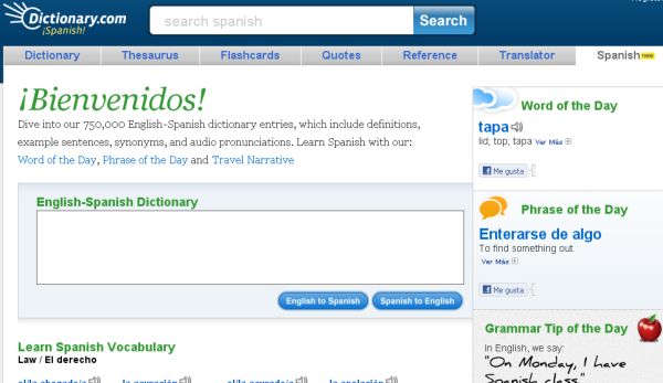 Dictionary.com, El popular diccionario online crea un canal en español