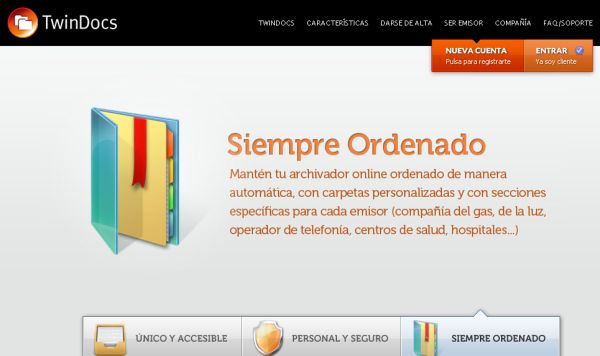 TwinDocs, Recibe el correo postal importante en un archivador online