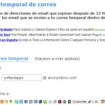 Anonymbox, otro servicio gratuito de correo temporal