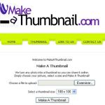 Make a Thumbnail, herramienta web para crear miniaturas de tus imágenes