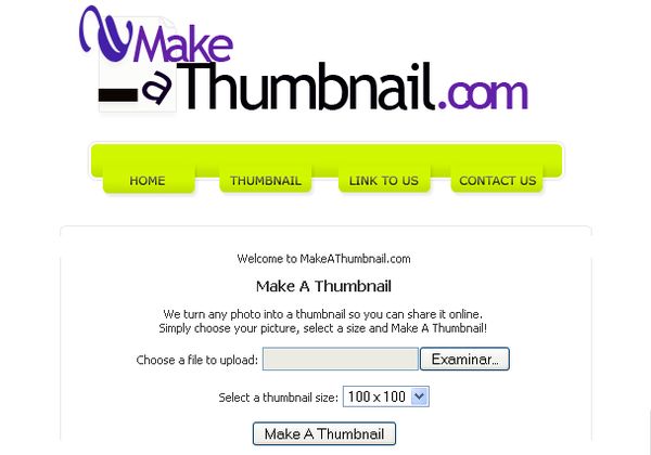 Make a Thumbnail, herramienta web para crear miniaturas de tus imágenes