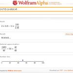 WolframAlpha, Aplicación online para resolver complejos problemas matemáticos