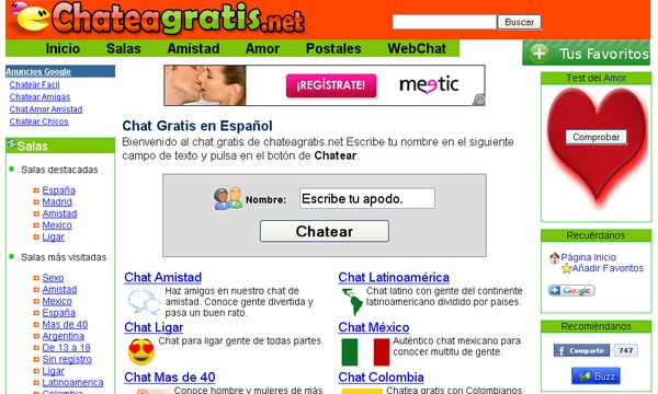 Chat sin registro Chat sin registro