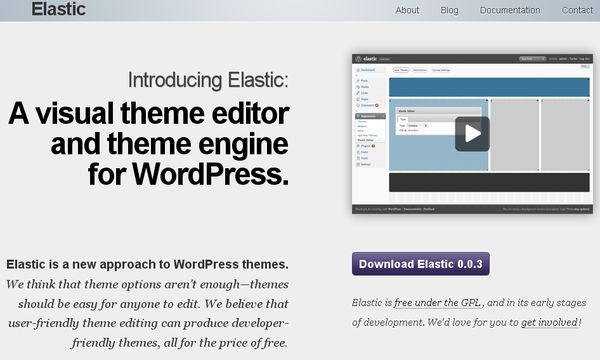 Elastic Theme Editor, Crea temas para WordPress fácilmente