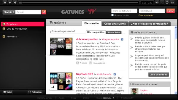 Gatunes, la alternativa en la nube a Spotify