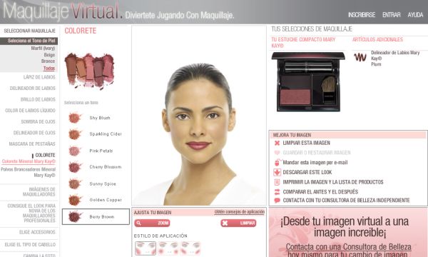 Maquillaje Virtual, un probador online maquillaje - &