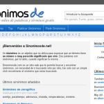 Sinonimosde, buscador de sinónimos colaborativo