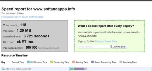 Slowcop, Conoce la velocidad de carga de tu web