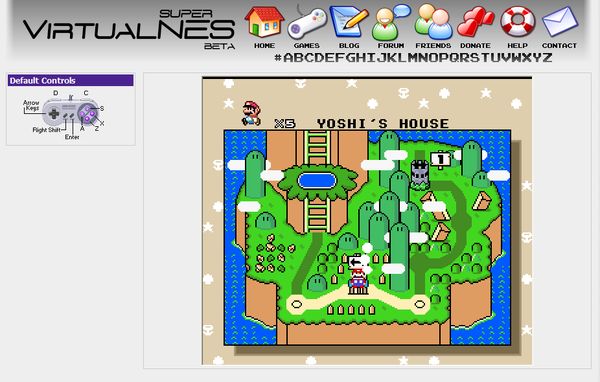 VirtualSuperNES: Emulador online para NES, SNES y GBI