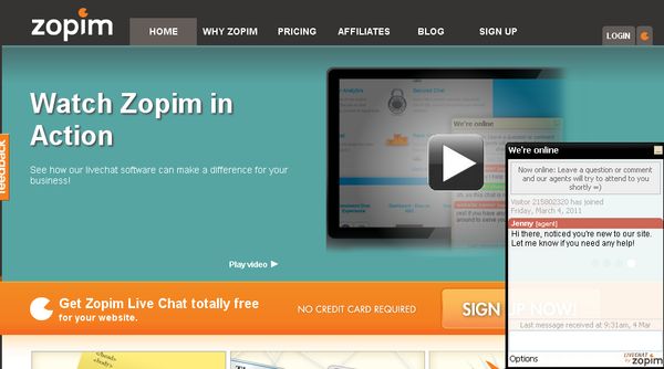 Zopim, Chat para responder las consultas de tus visitantes