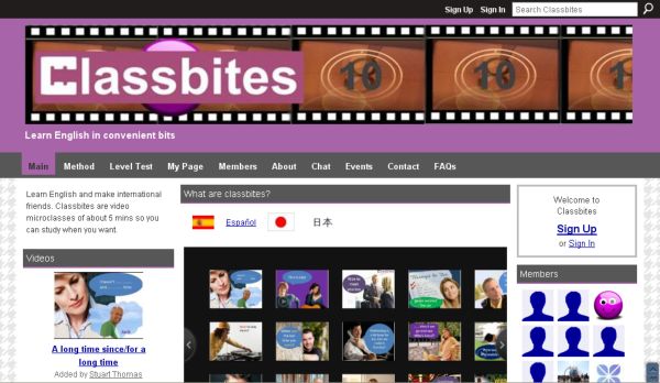 Classbites, microclases en vídeo para aprender inglés