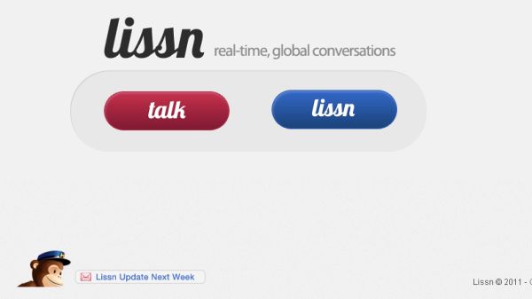 Lissn, chat de texto con usuarios aleatorios de todo el mundo