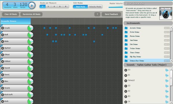Aviary Music Creator, crea música de forma sencilla