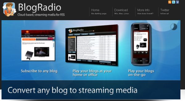 BlogRadio, aplicación que te lee tus suscripciones RSS
