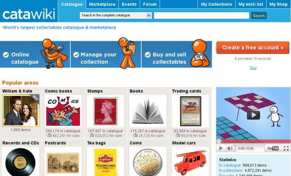Catawiki, enorme catálogo de artículos coleccionables