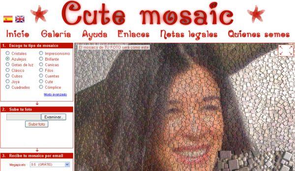 Cute mosaic, crea bellos mosaicos con tus fotografías