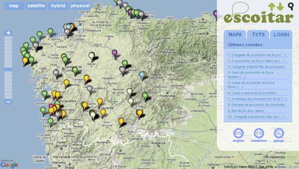 Escoitar, un mapa para descubrir los sonidos de Galicia