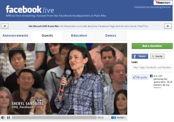 Facebook Live, sigue en vivo la actualidad en torno a Facebook