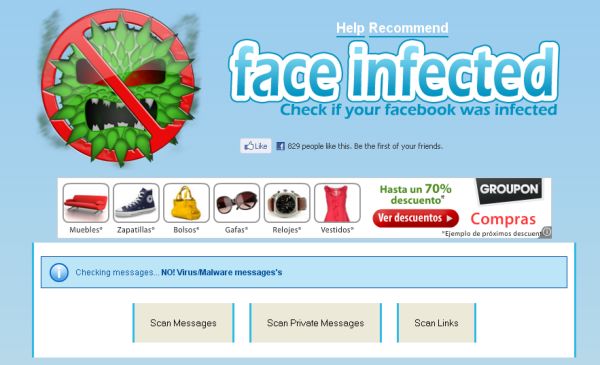 Face Infected, un antivirus para Facebook