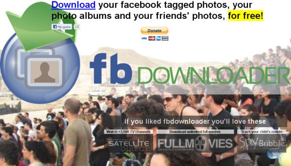 fbDownloader, descarga todas tus fotos de Facebook
