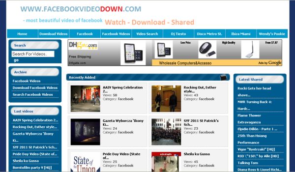 Facebook Video Down, utilidad web para descargar vídeos de Facebook