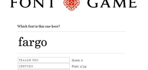 Font Game, juego online para expertos en tipografías