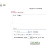 LiveTyping, crea textos con movimiento para tu blog