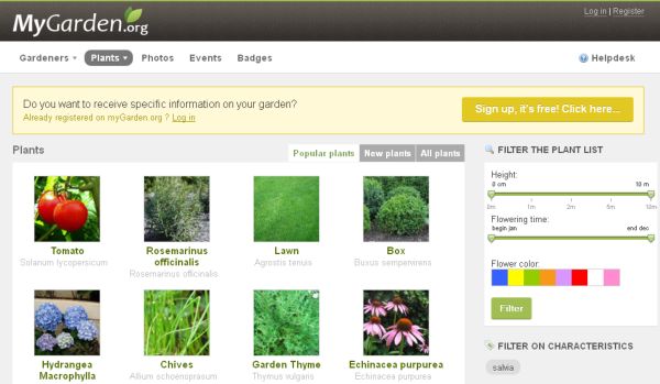 myGarden, red social para aficionados a las plantas