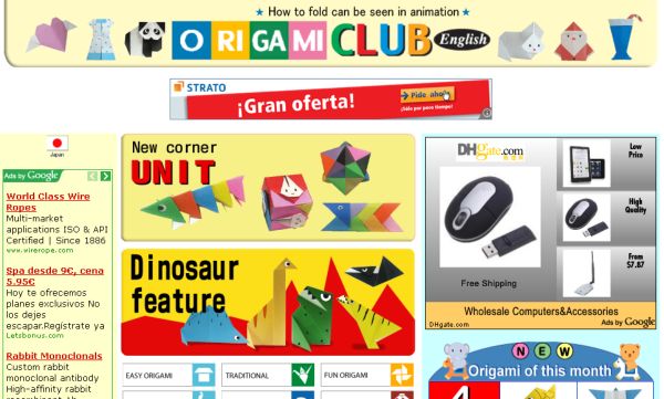 Origami club, aprende online los trucos de la papiroflexia