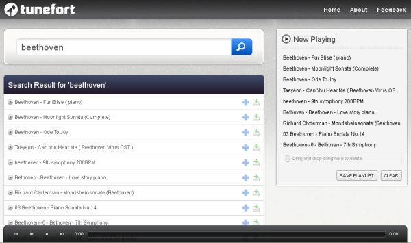 Tunefort, otra opción para escuchar música online
