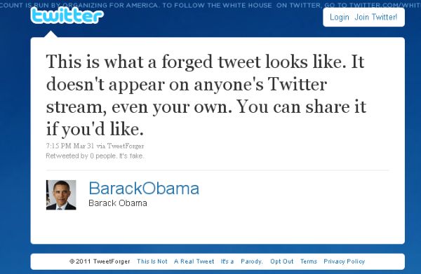 TweetForger, crea tweets falsos para bromear