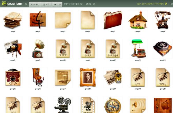 Antique Icons, una bonita colección de iconos antiguos